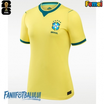 Brazilia Echipament de Fotbal Replică Mondial 2026 Femei Acasa